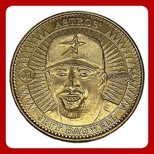 1998 Pinnacle Mint Collection Jeff Bagwell Houston Astros Brass Coin #01 VTG